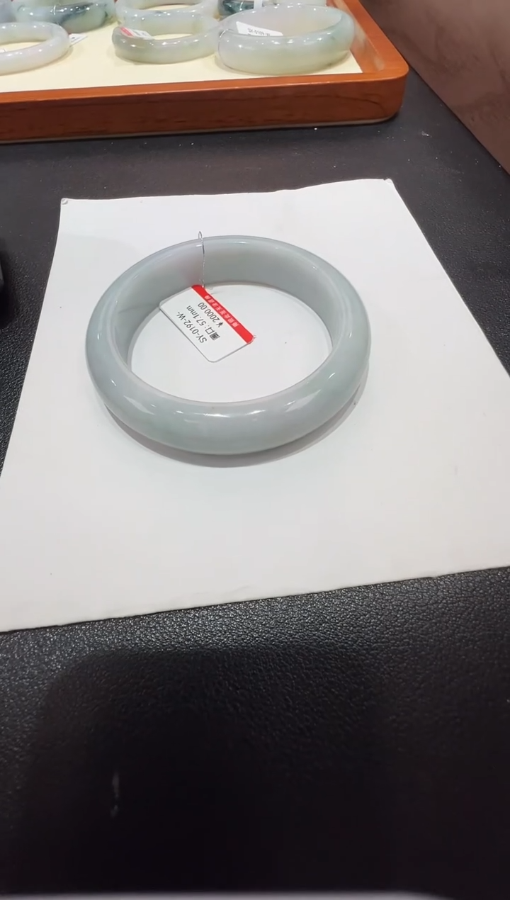 纯天然缅甸A货翡翠手镯57-58mm-192号