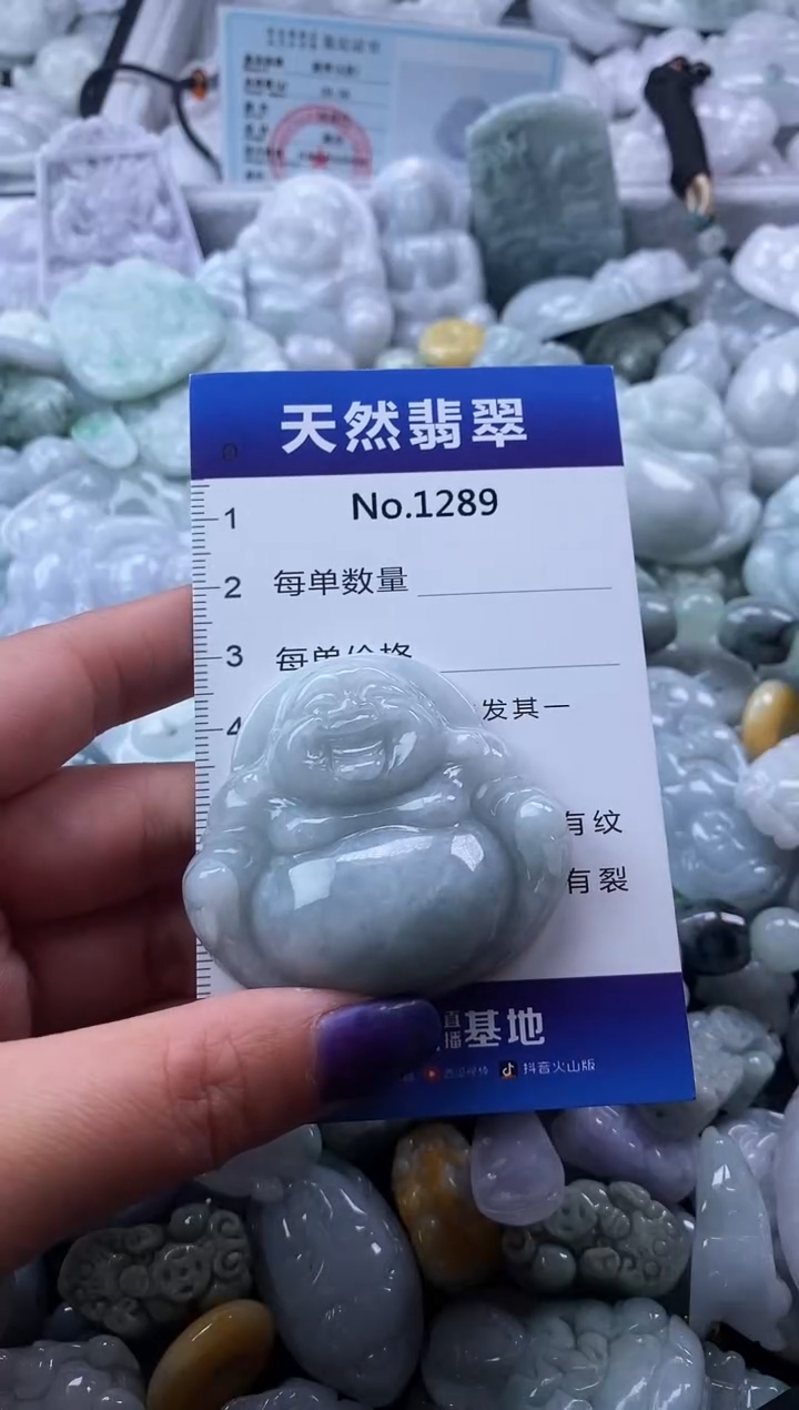 翡翠未镶嵌颈饰缅甸A货翡翠1289