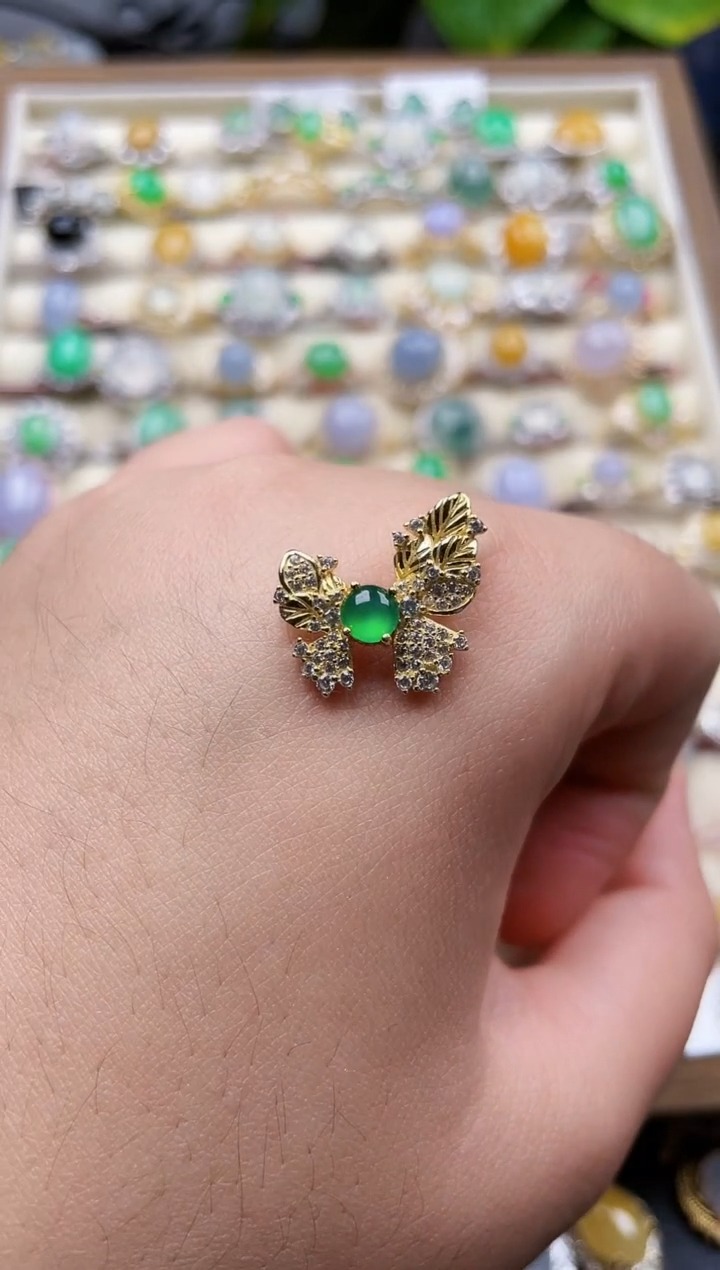 颈饰银S925镶嵌翡翠110