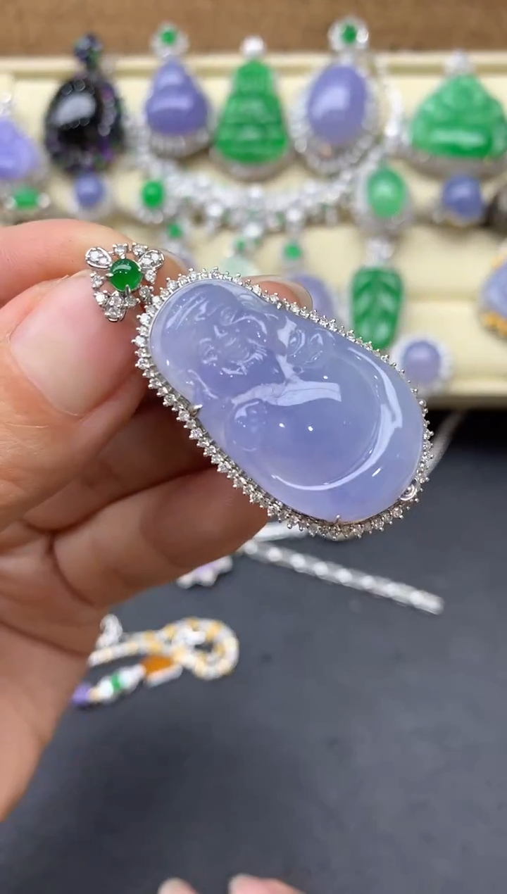 【闪购商品】翡翠颈饰18K金镶嵌671-中国好珍宝