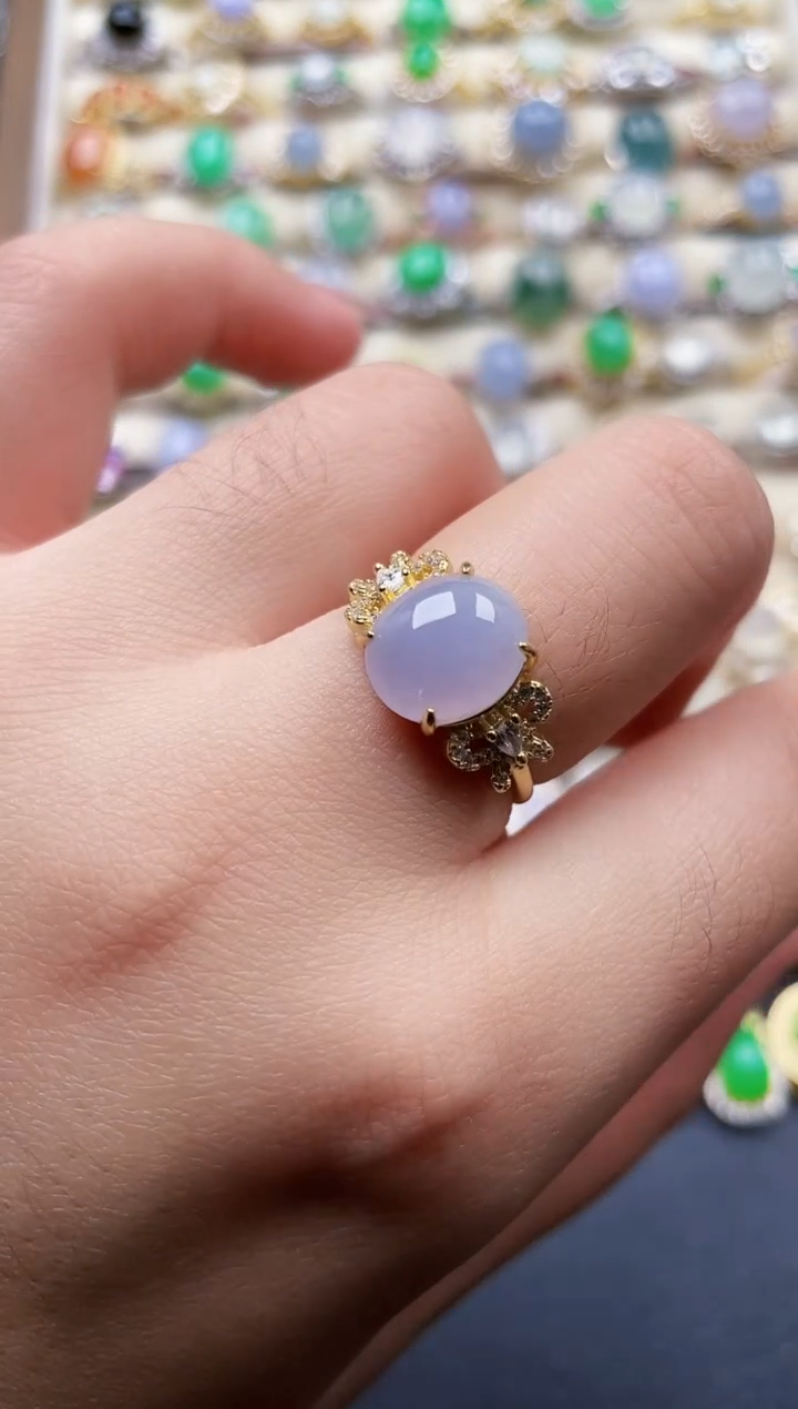 银S925镶嵌戒指翡翠121