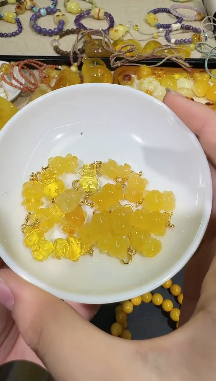 【闪购商品】琥珀颈饰银S925镶嵌X0116-1195-82多样性一件