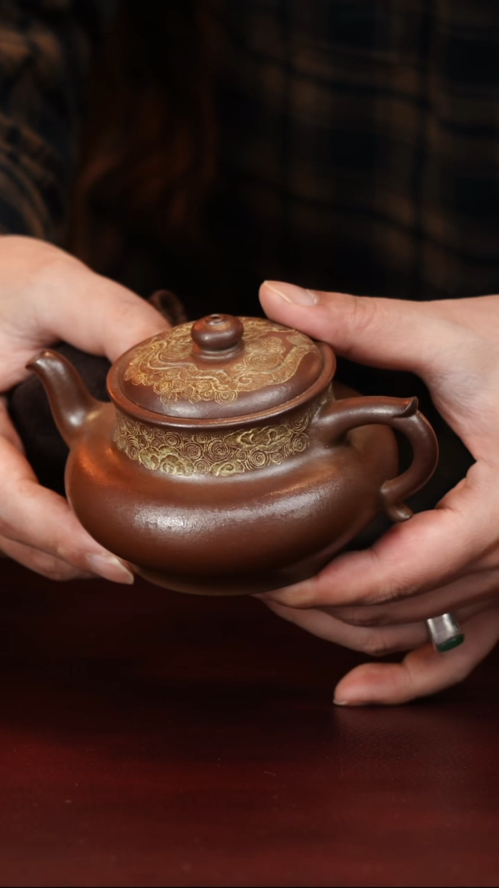 茶壶紫砂原矿高端紫砂--壶+花盆