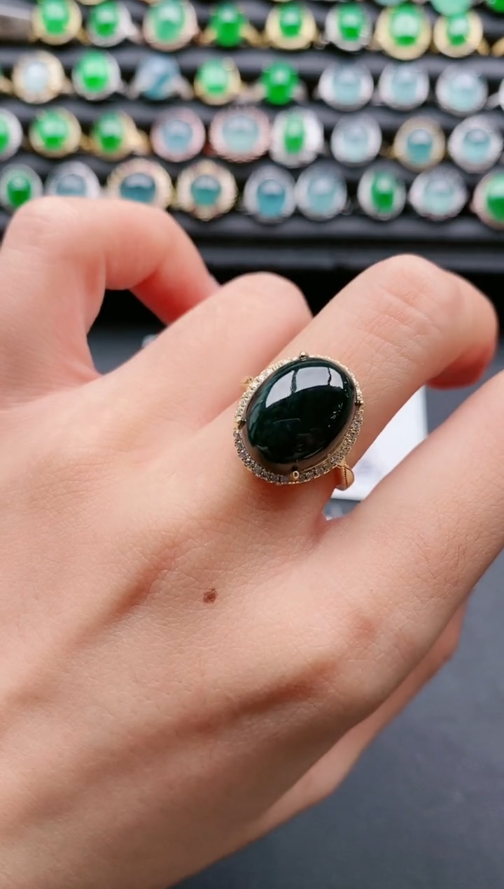 【闪购商品】翡翠戒指银S925镶嵌11111111111