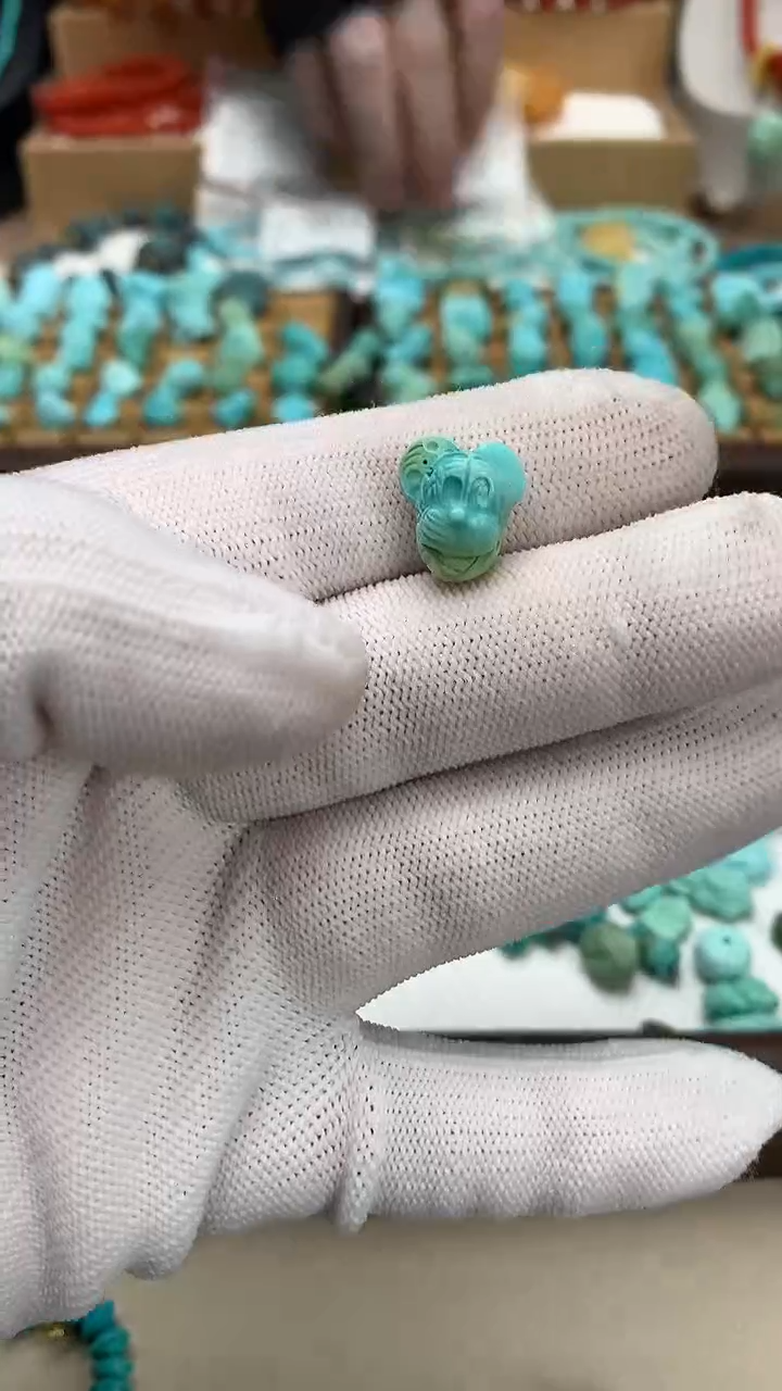 未镶嵌绿松石珠宝半成品108