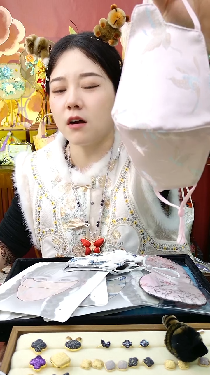 纯铜合金琉璃非遗口罩