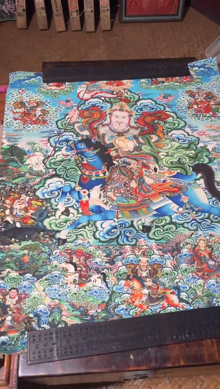 卷轴画菊菊唐卡tk