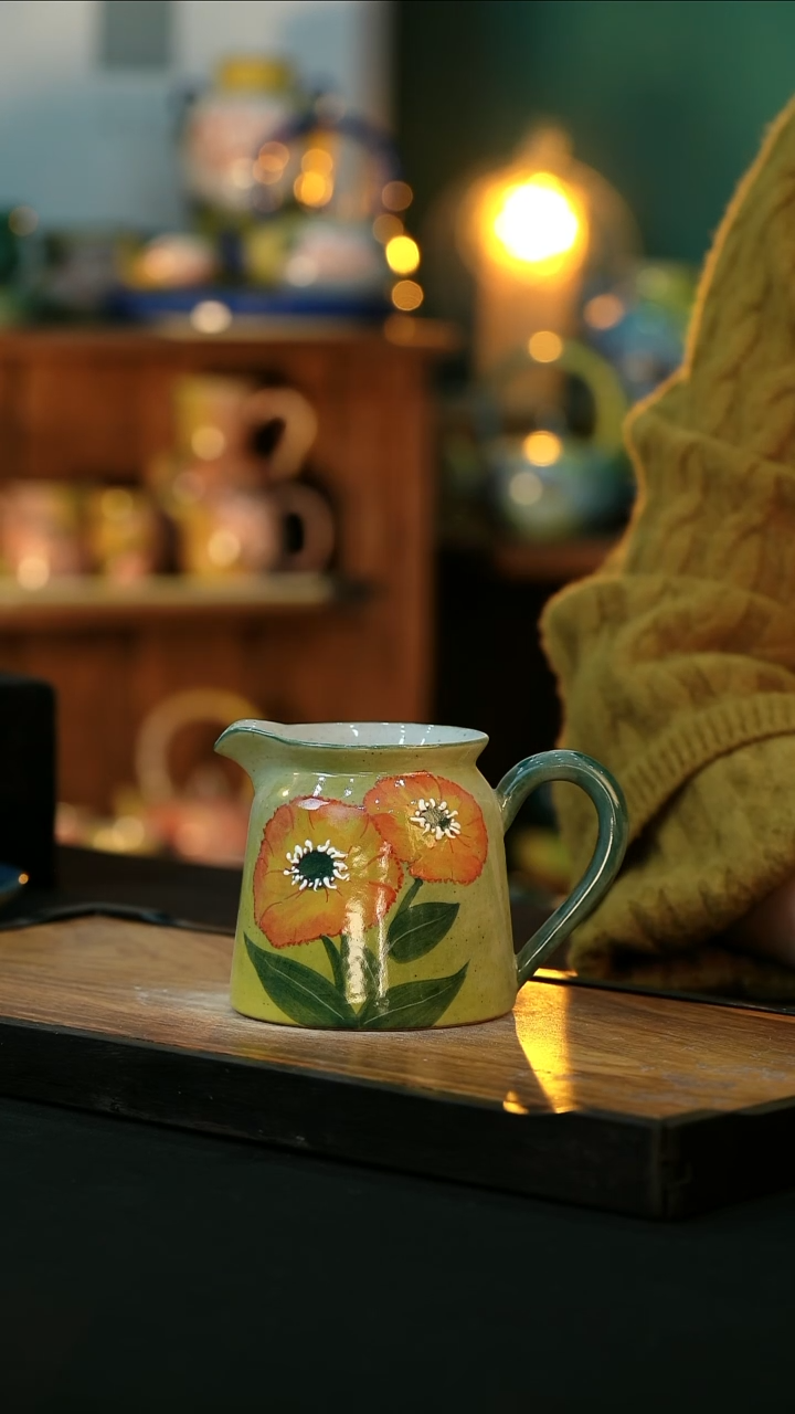 【闪购商品】杯手绘心瓷陶瓷浮力