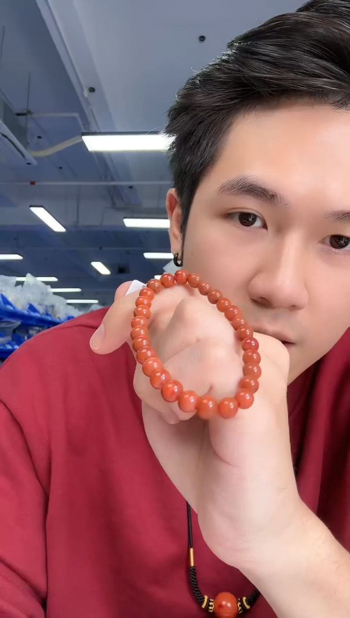 【闪购商品】南红玛瑙手串未镶嵌单圈手串13