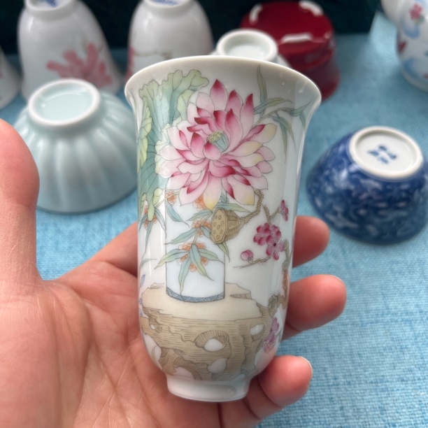 仿古瓷 主人杯中式饮茶茶具