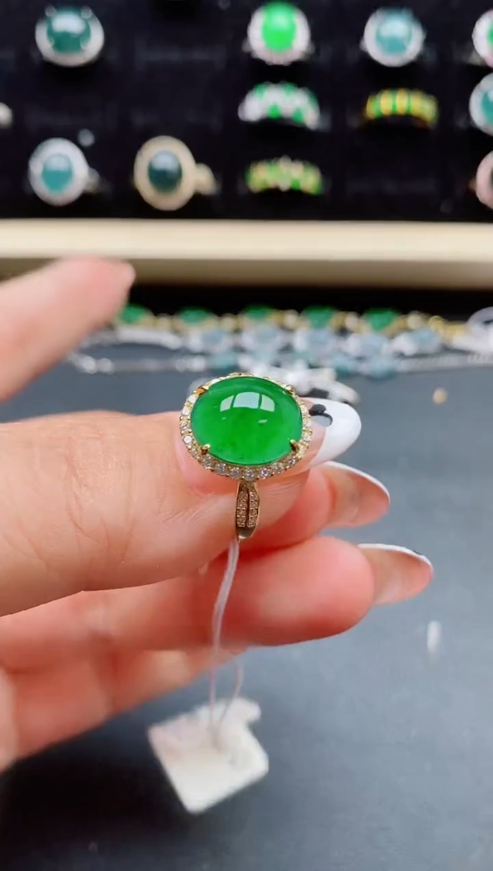 【闪购商品】翡翠戒指银S925镶嵌321321