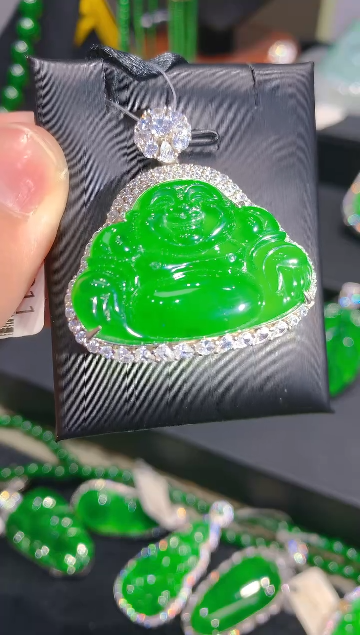 【闪购商品】翡翠颈饰银S925镶嵌78一季