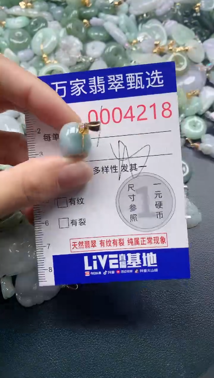 吊坠(不含链)未镶嵌翡翠4218