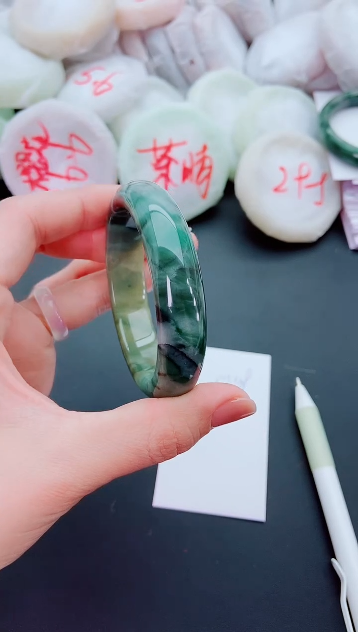 未镶嵌手镯石英质玉M109-55-56