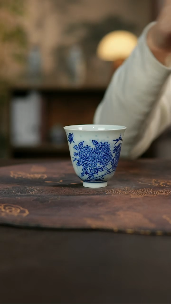 景德镇陶瓷杯碗柴烧多人