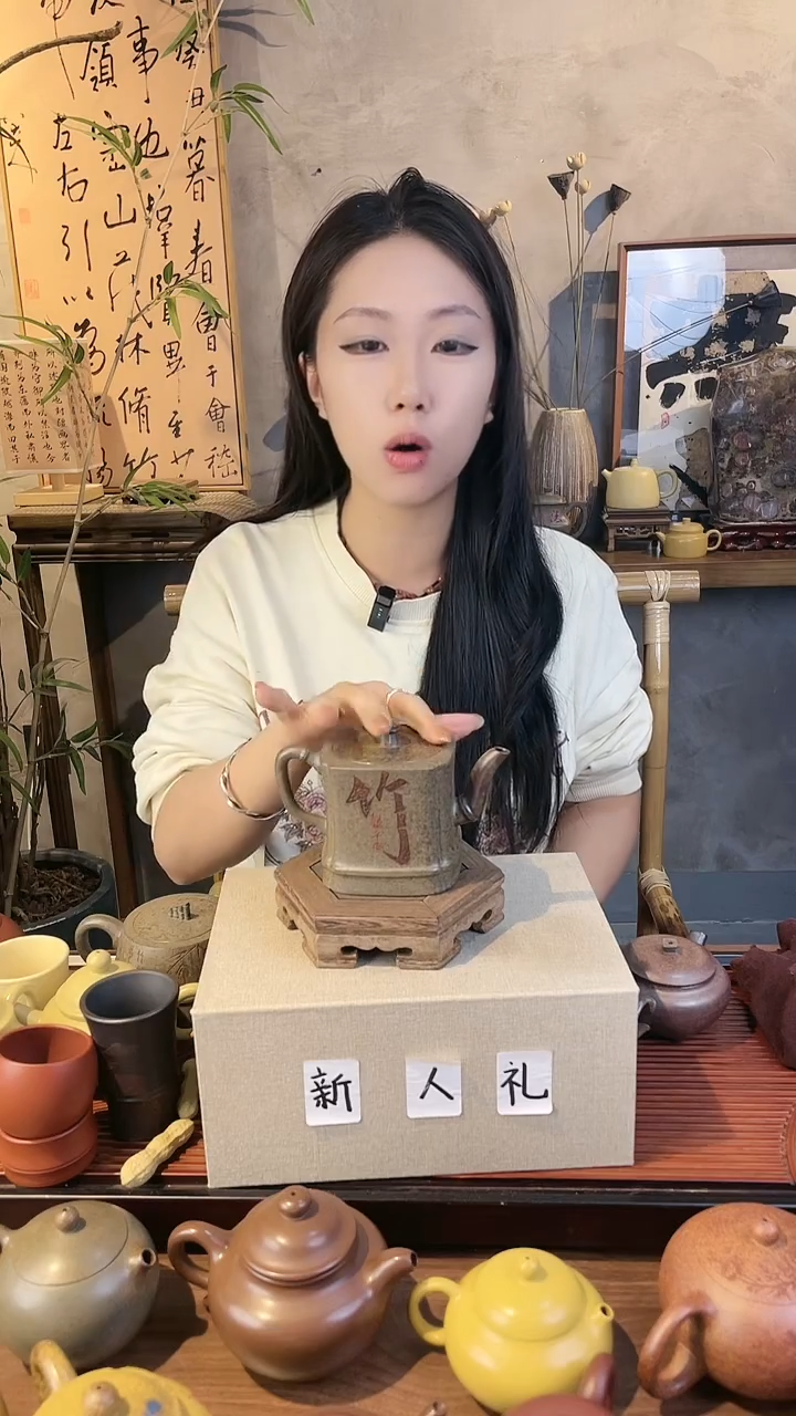 茶壶紫砂邱义平龙背青柴烧四方清风雅竹