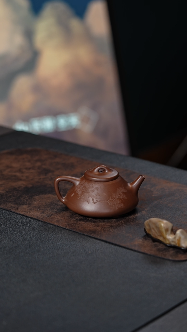 【闪购商品】紫砂茶壶子冶石瓢 紫泥