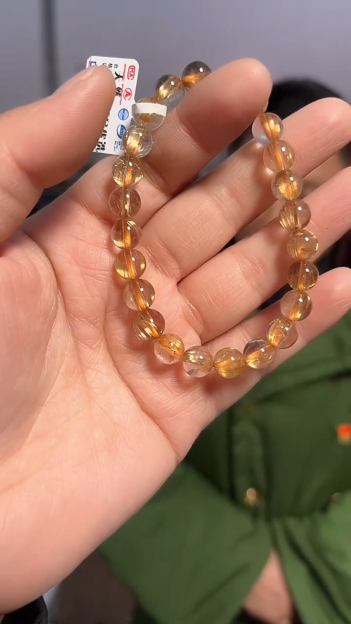 【闪购商品】发晶手链未镶嵌天然钛晶手串多样性发一8mm