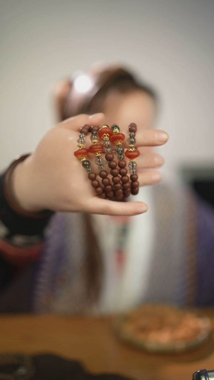 荷花合香 手工串珠 合香