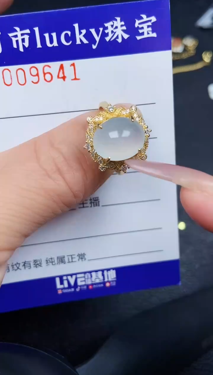 翡翠银S925镶嵌颈饰9641