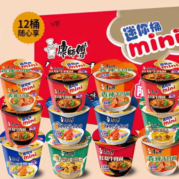 康师傅方便面迷你杯（口味随机发）到手一箱12杯