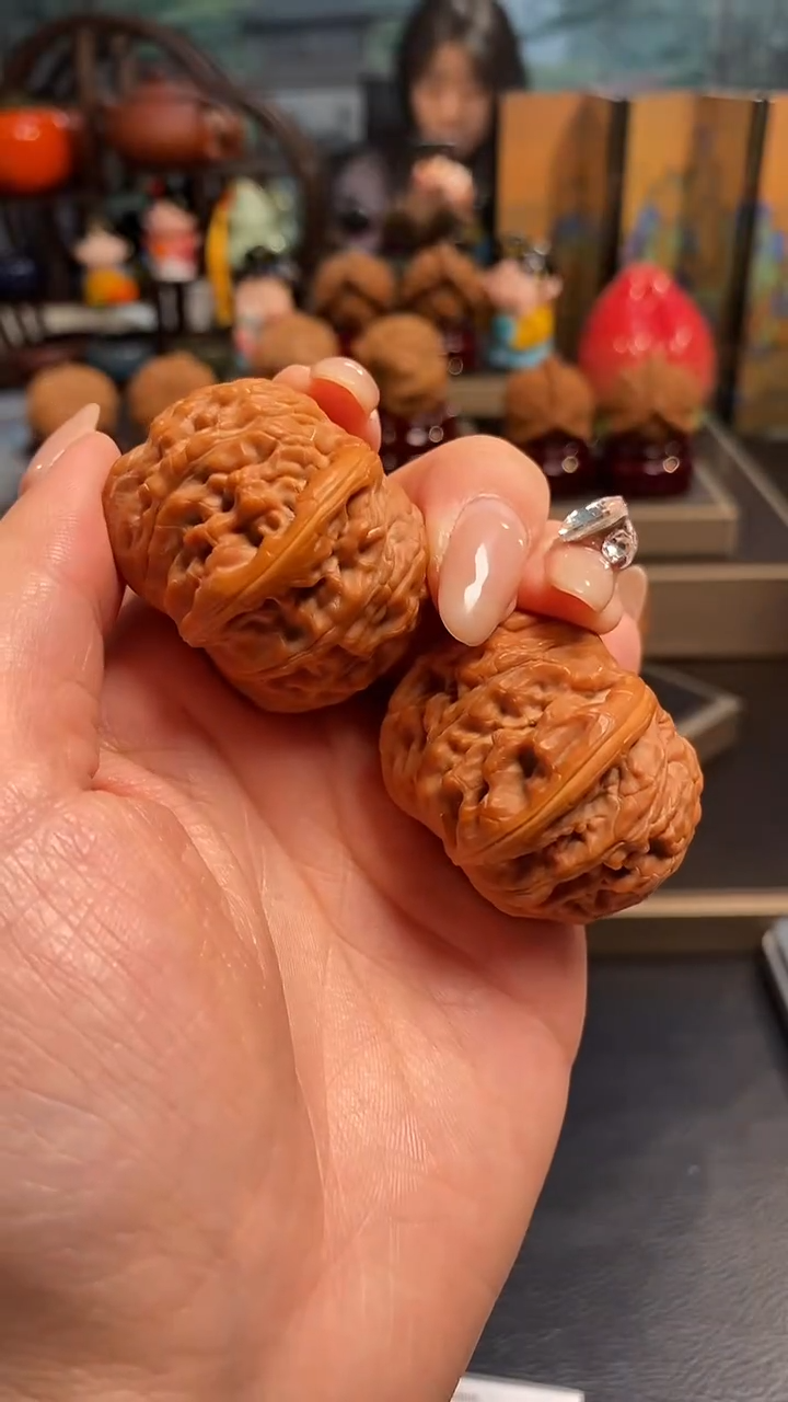 【闪购商品】文玩核桃把件H576磨盘40