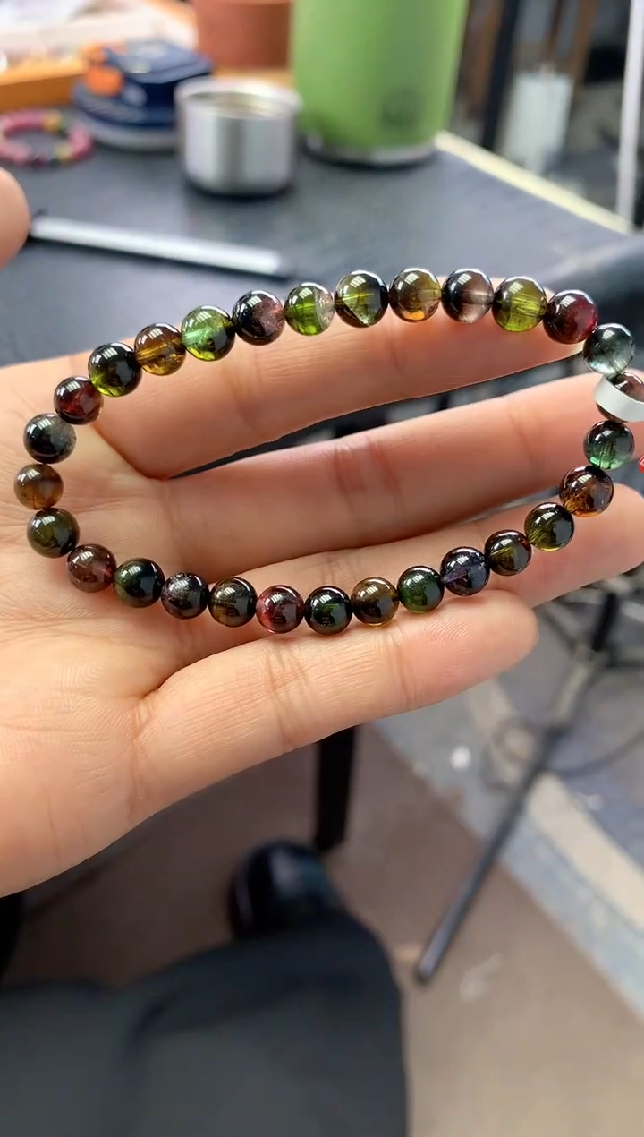 未镶嵌手串碧玺多样性发一条