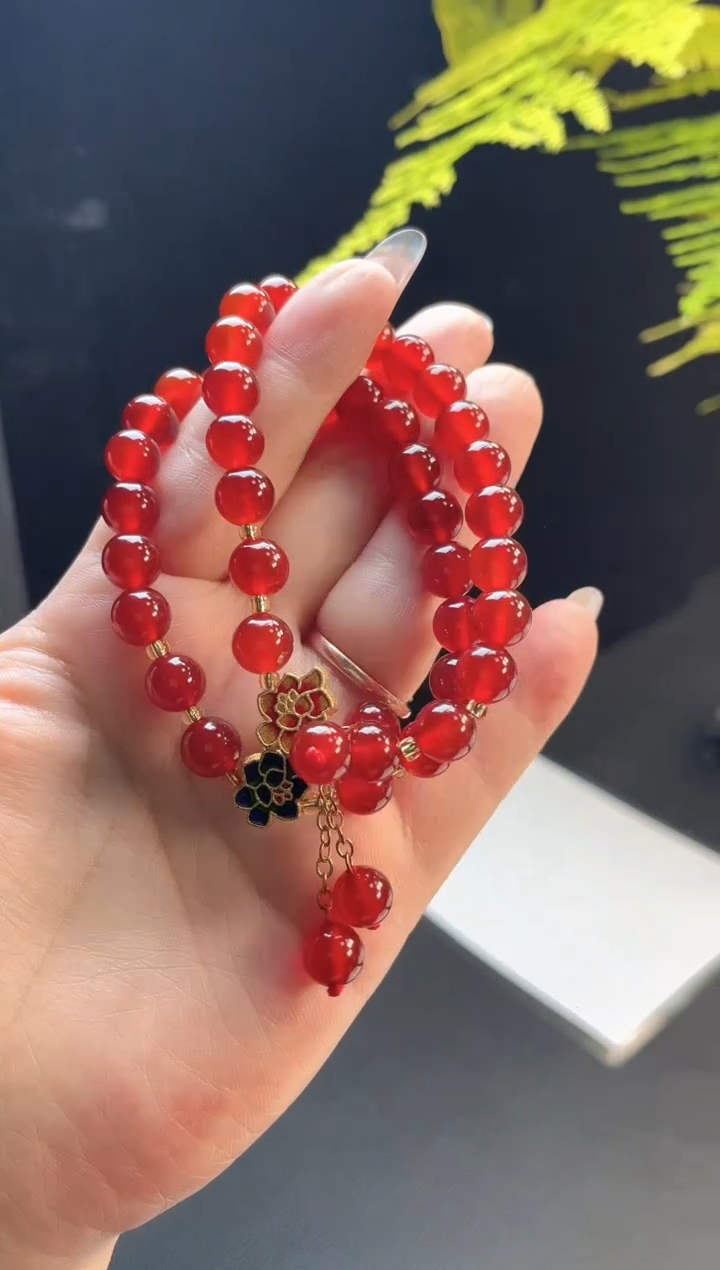 未镶嵌手链玛瑙/玉髓玛瑙手串