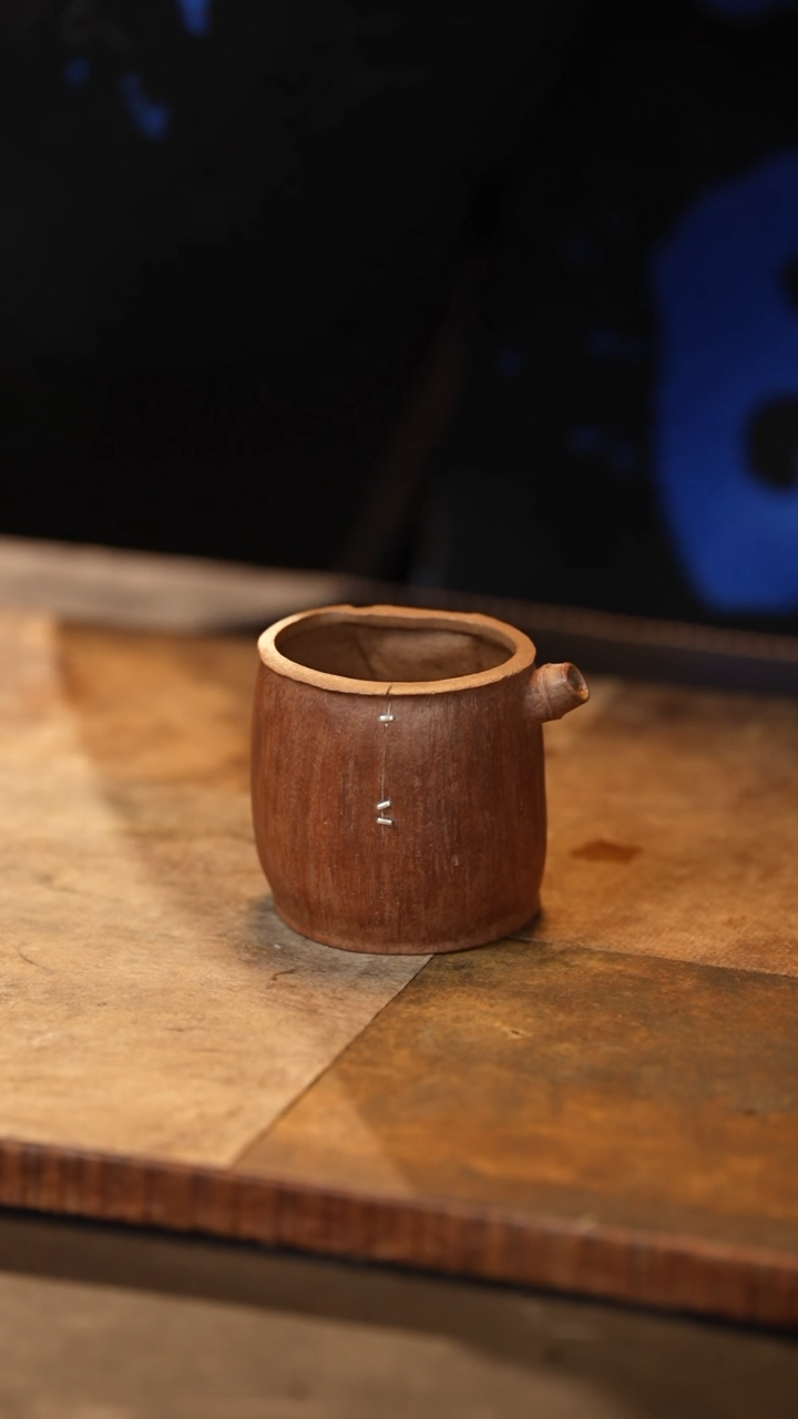 【闪购商品】【有茶器】紫砂竹节公道杯   