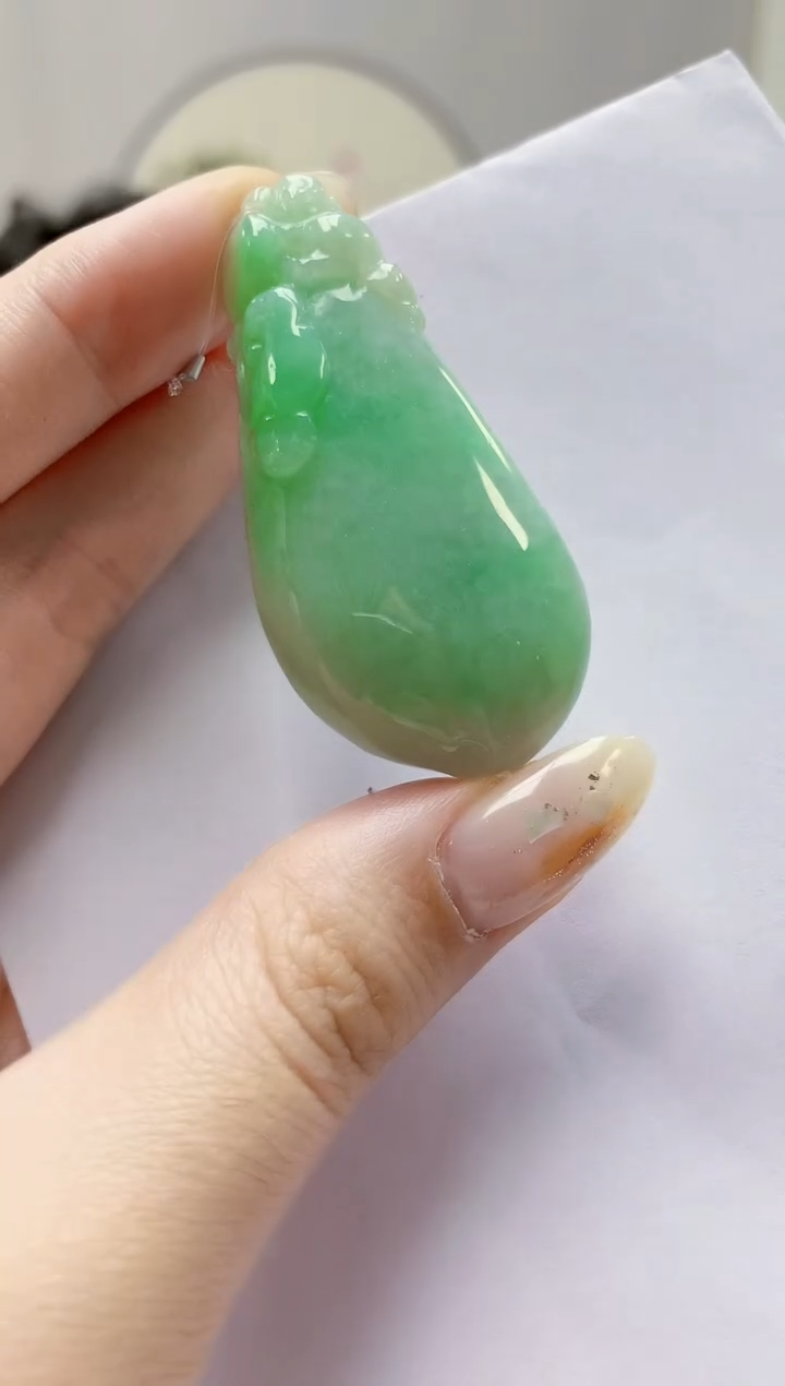 未镶嵌定制翡翠5145jw-毛货挂件102