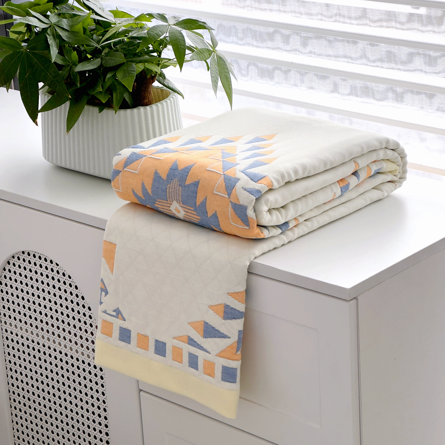 【京かわ会社】纯棉纱布毛巾被150*200cm小罗