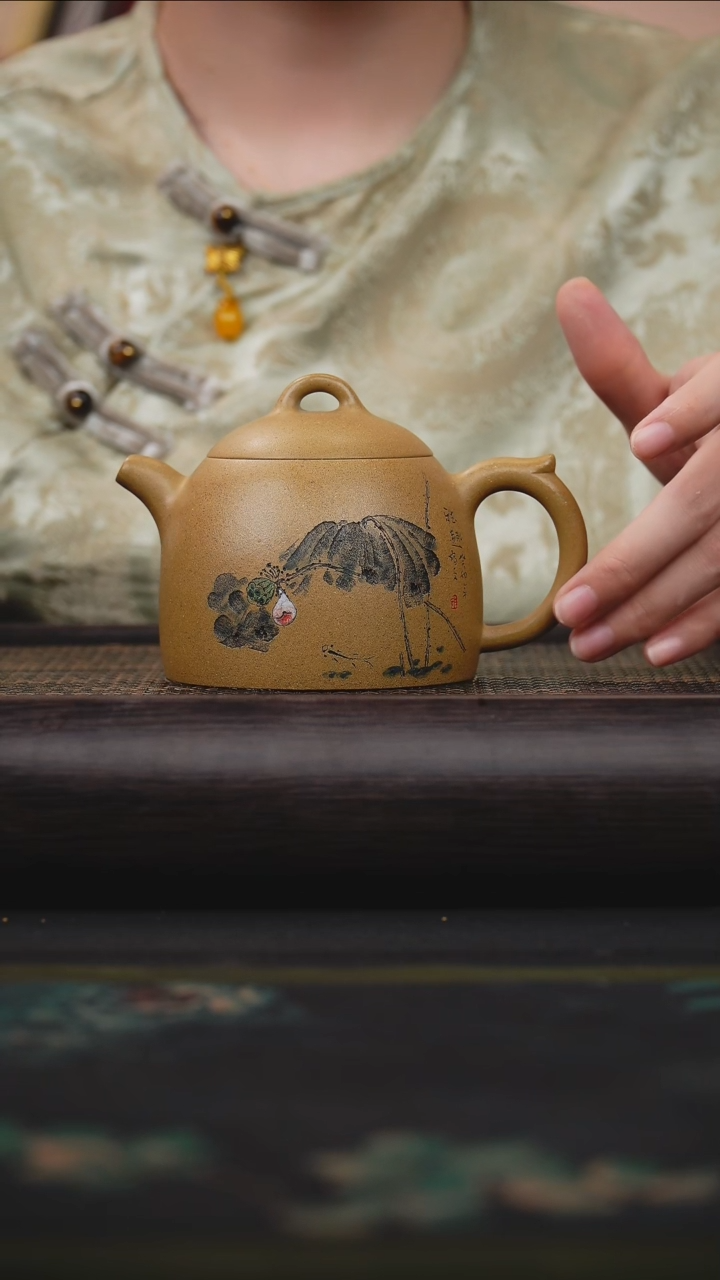 茶壶紫砂黄金段 秦权壶 