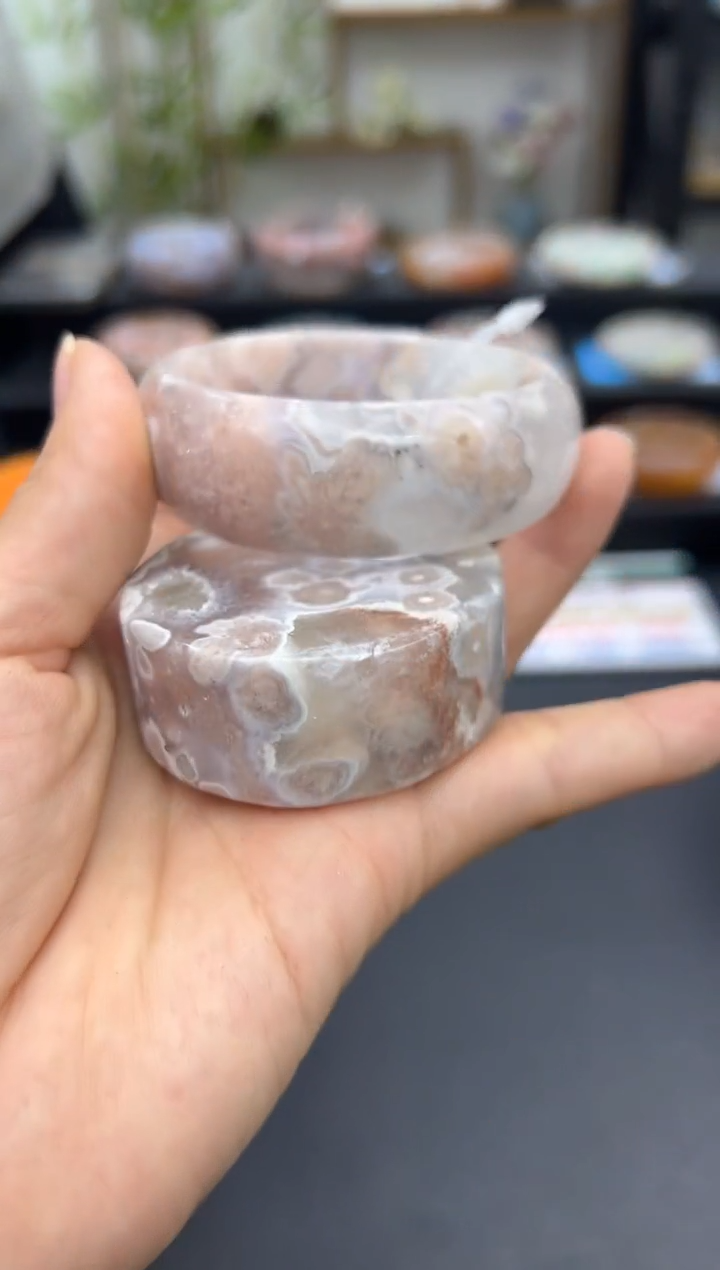 【闪购商品】石英质玉手镯未镶嵌A1337(55圈赠送镯心)