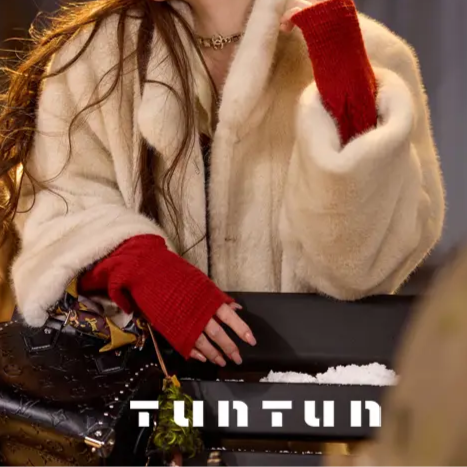 人造皮草 11月30号上新【中古小富婆 短款】毛毛外套