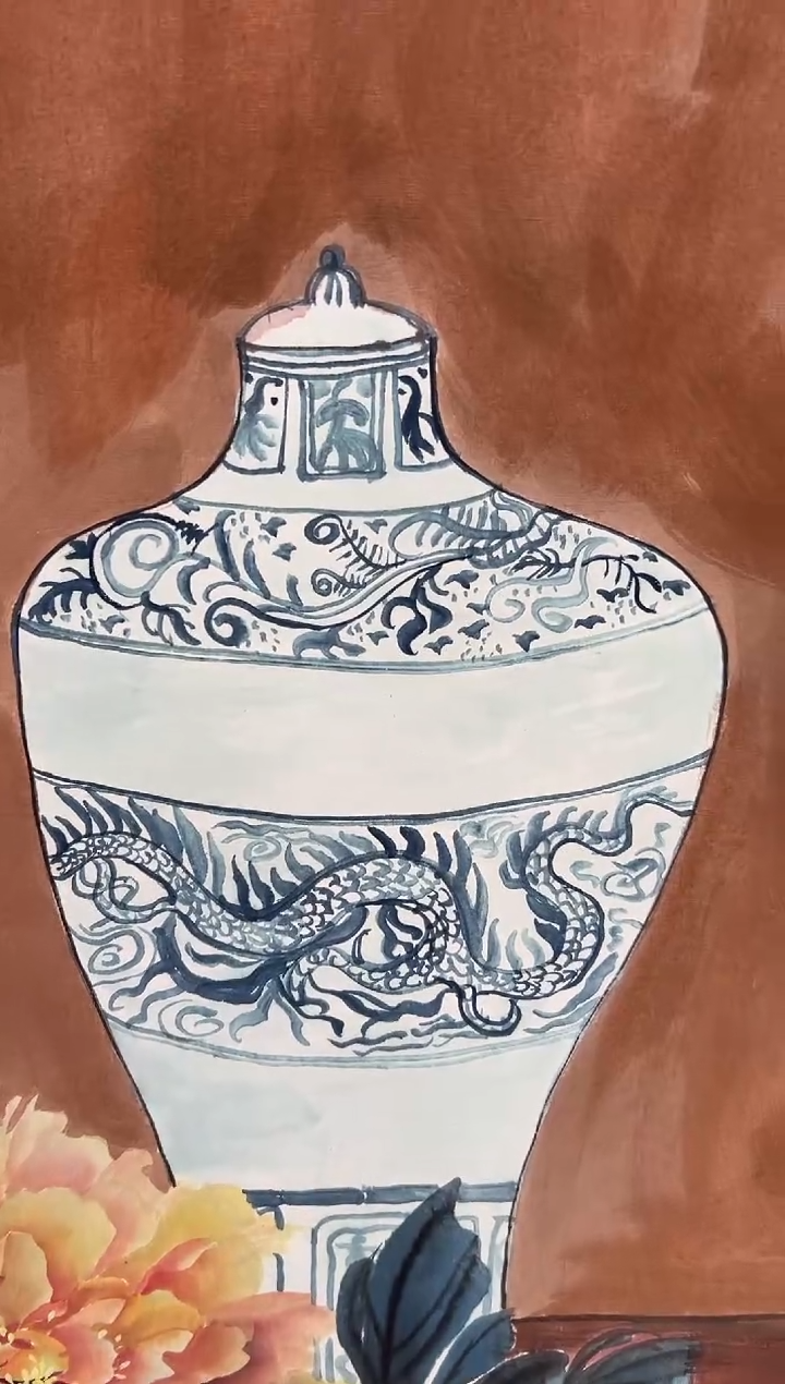 国画刘立荣亲笔绘画手绘作品D8