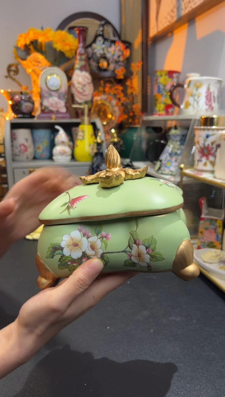 外贸陶瓷家居百货-陶瓷首饰盒