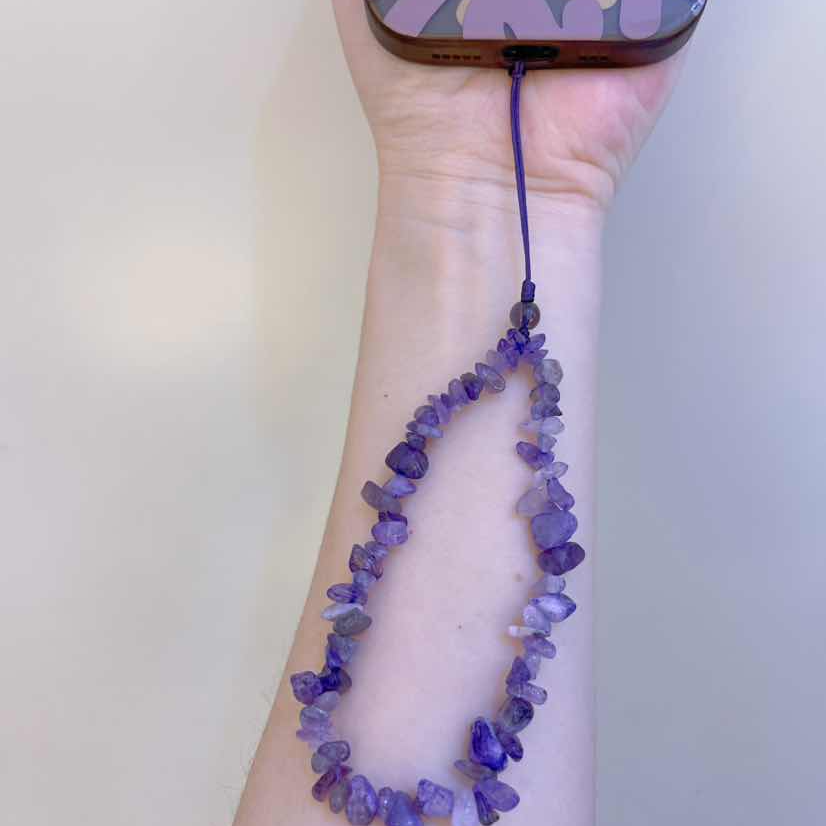 “紫1”紫水晶手机链