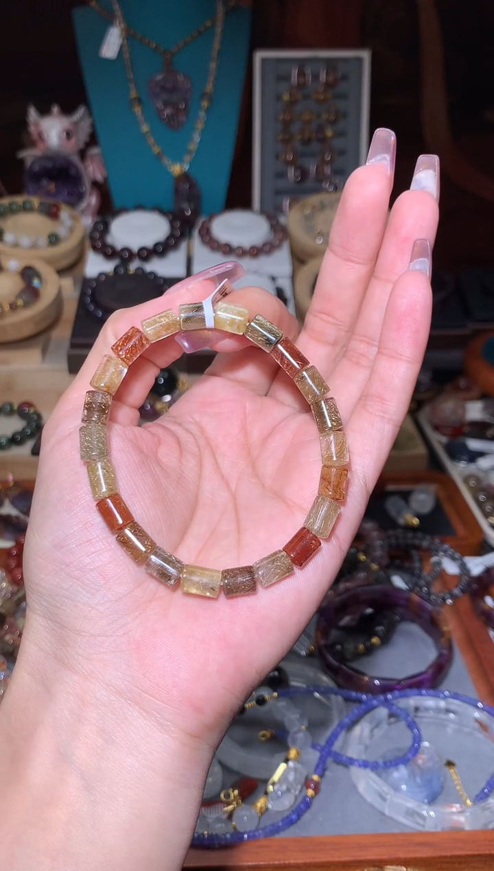 未镶嵌颈饰水晶彩发晶手串多样性发其1