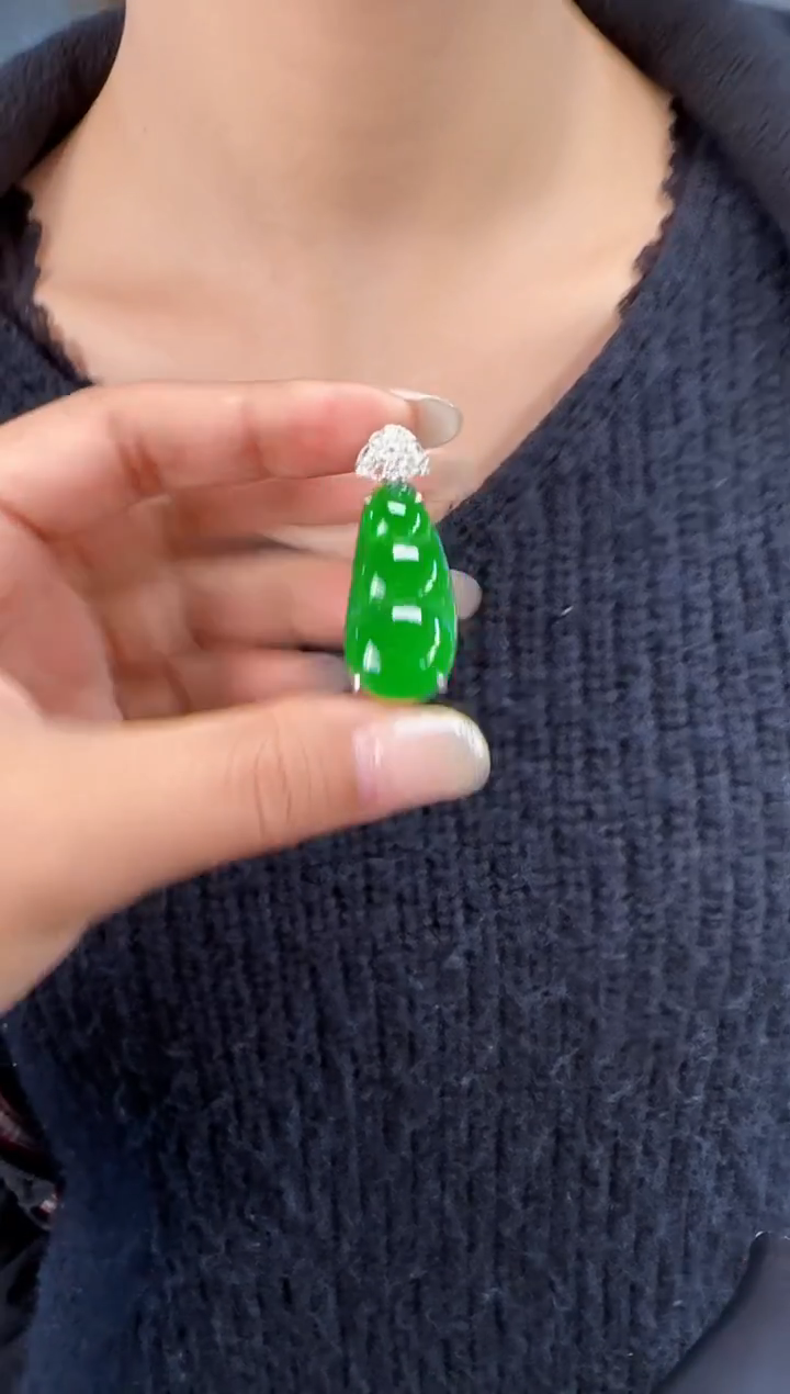 未镶嵌定制翡翠翡翠吊坠127