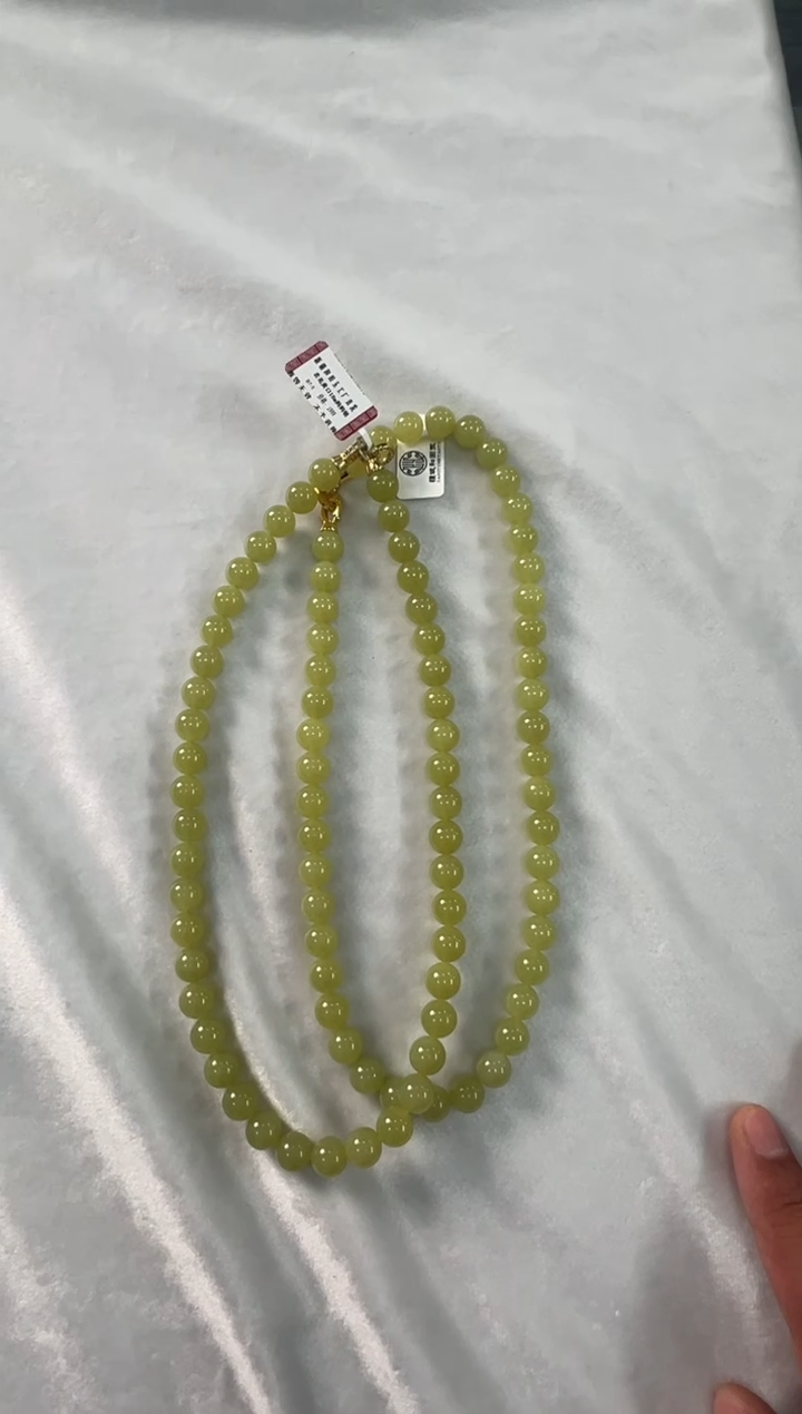 未镶嵌手串和田玉若羌黄口卡10妈妈链多样性拍一发一