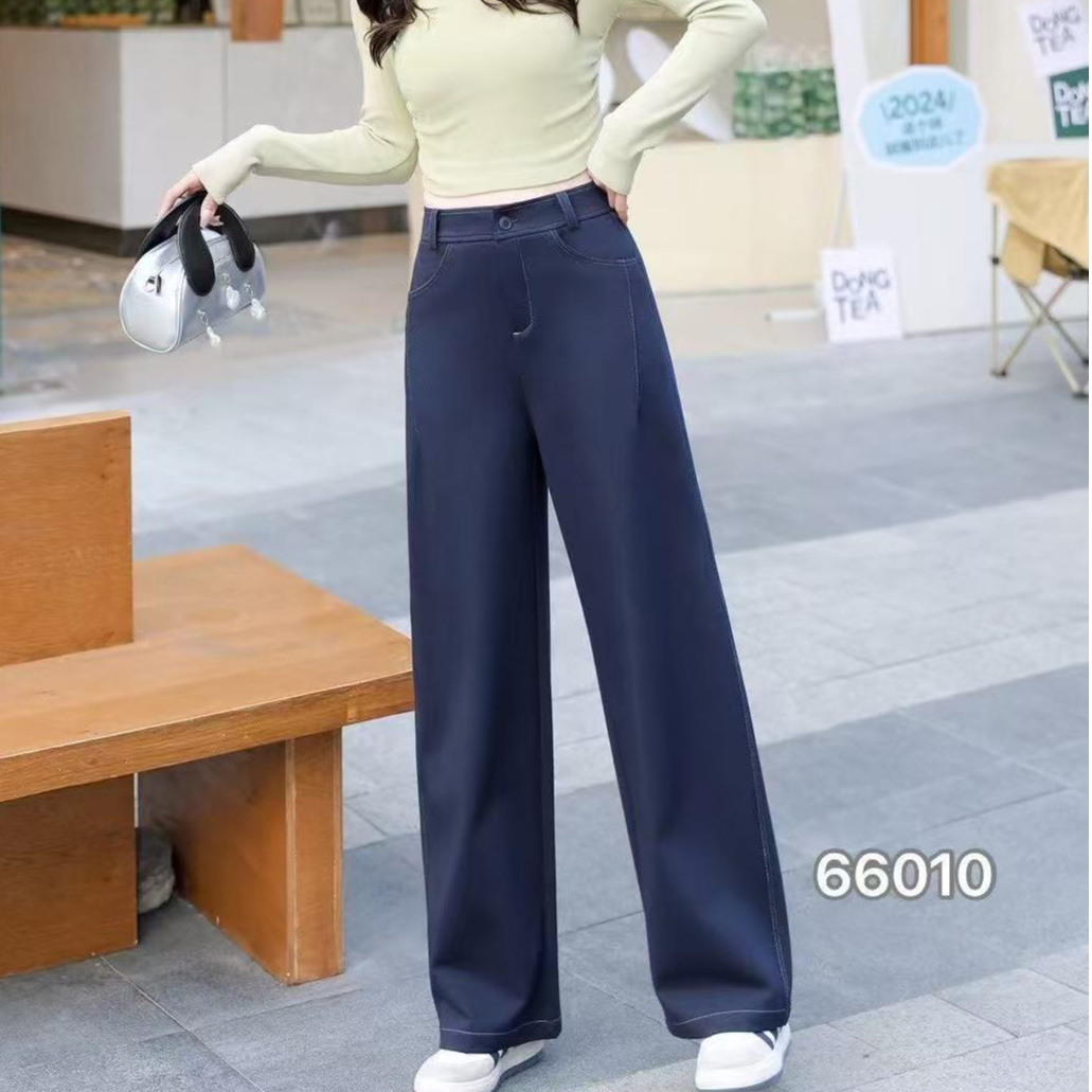 （新店特卖）高弹抗皱直筒百搭裤010