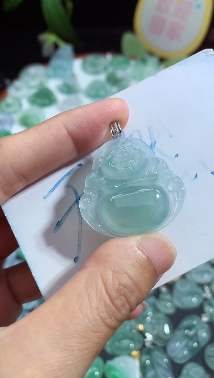 颈饰未镶嵌翡翠佛公