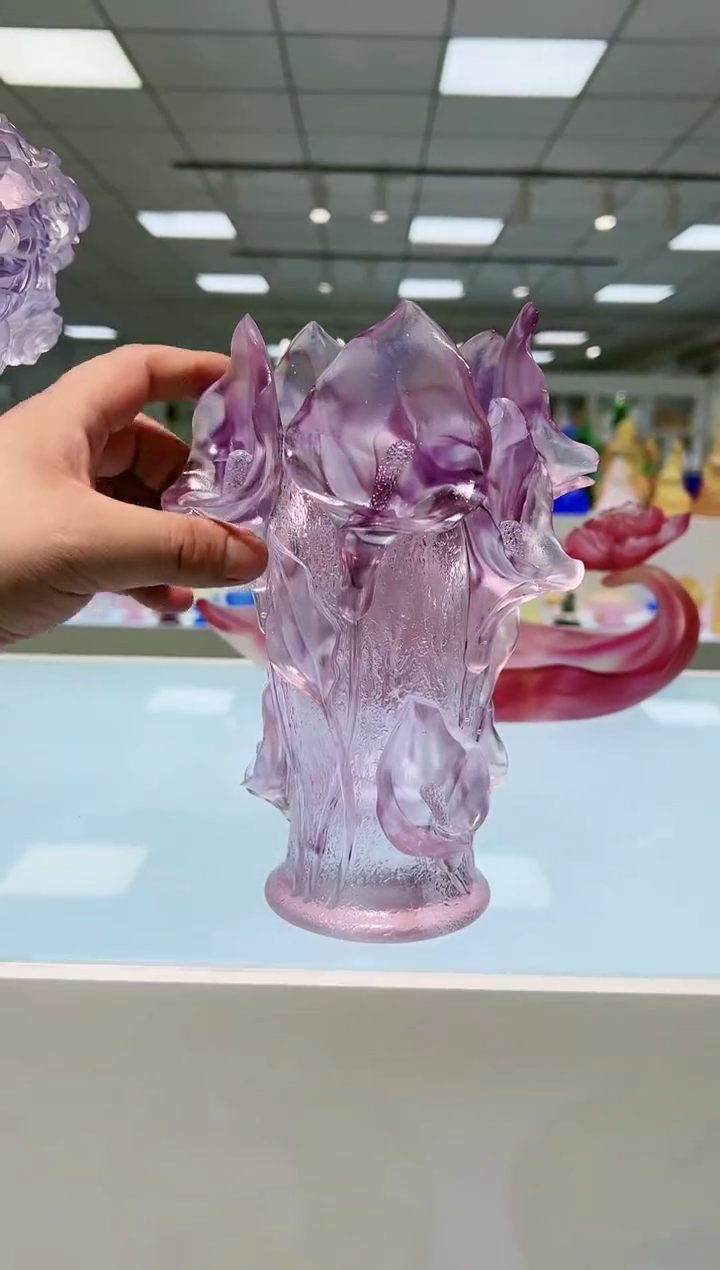 【闪购商品】茶宠古法琉璃马蹄莲花瓶