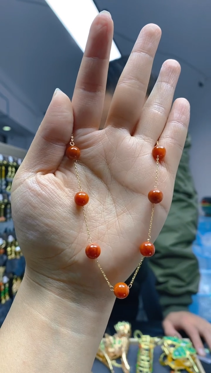 【闪购商品】翡翠耳饰合金0248翡翠手链