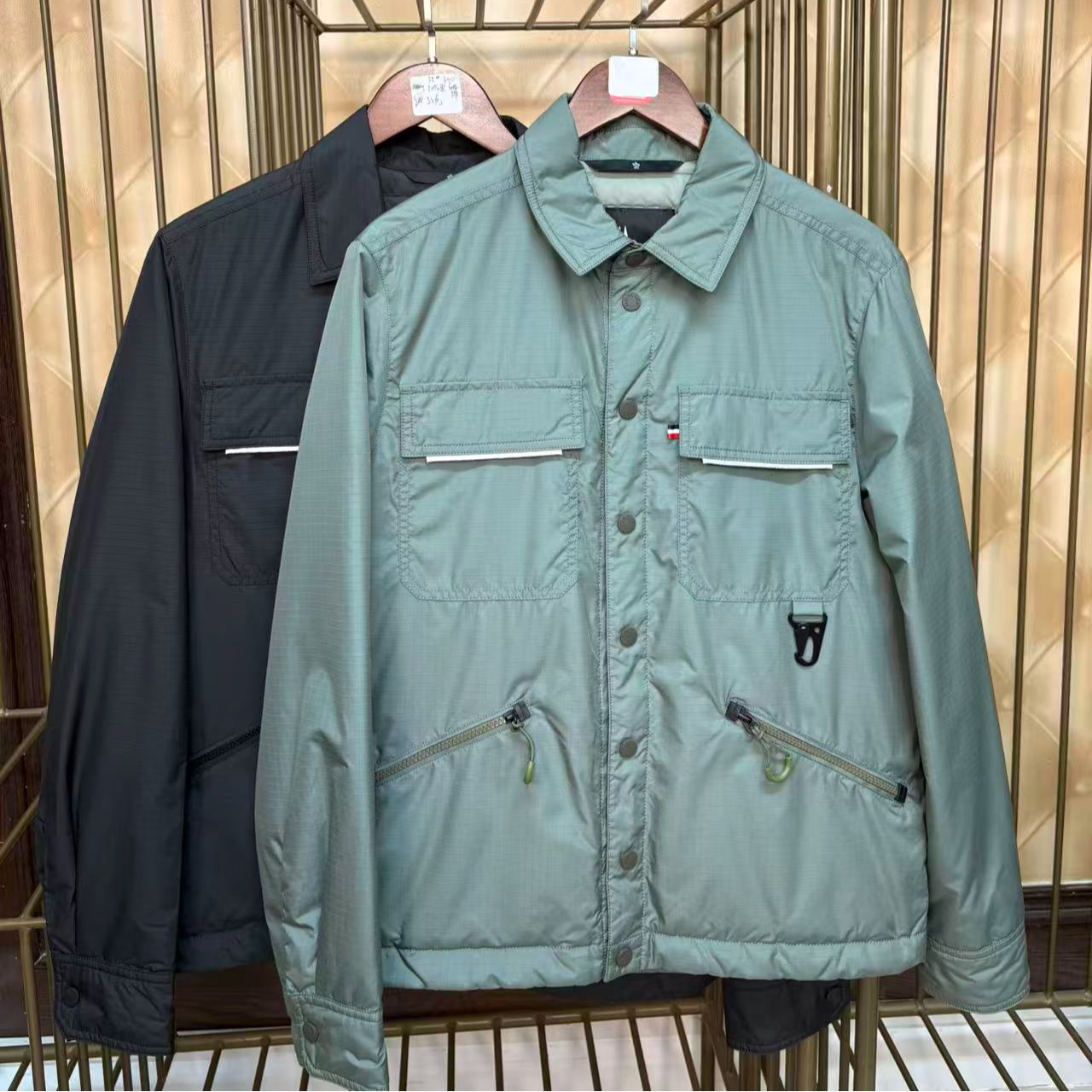 013-男士翻领羽羽服外套