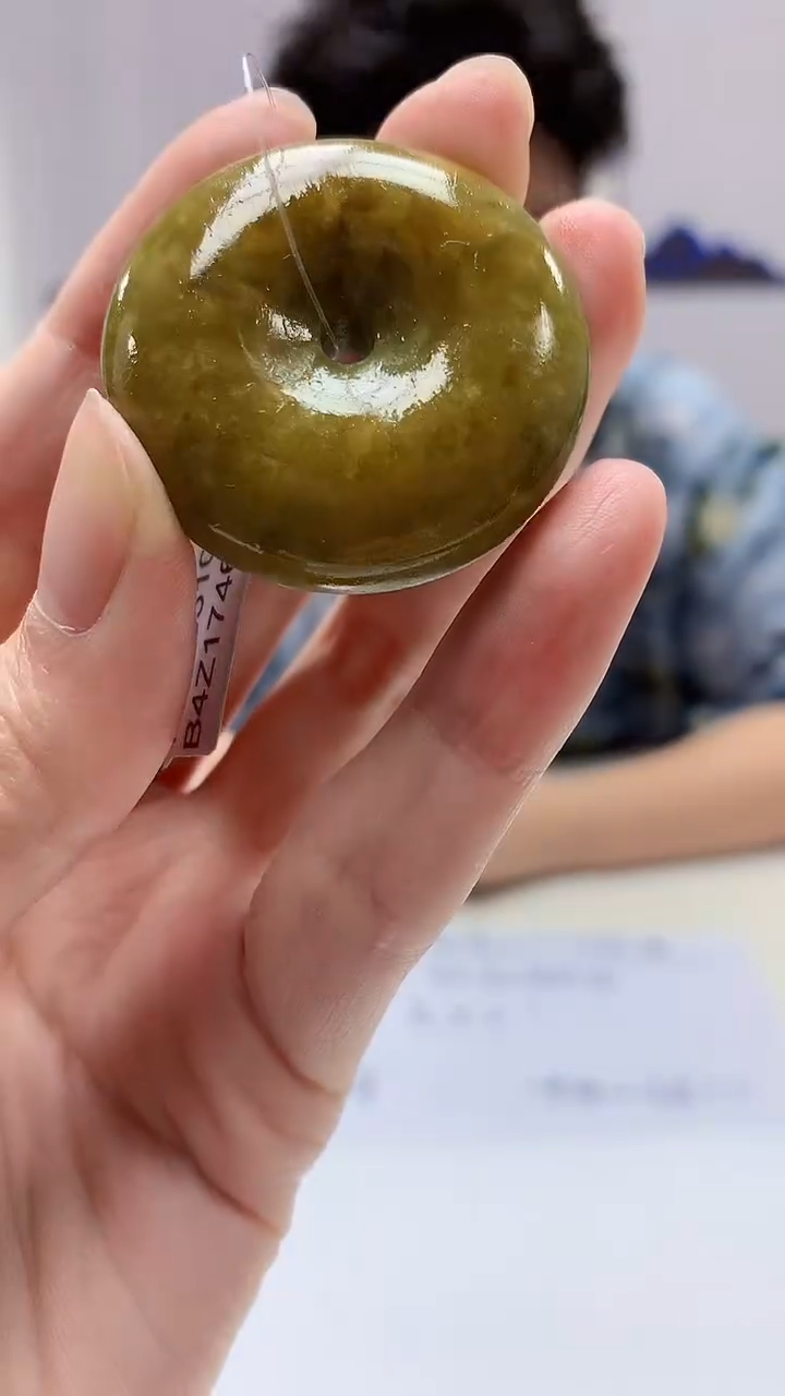 【闪购商品】定制翡翠未镶嵌4688zm-毛货挂件扣子103