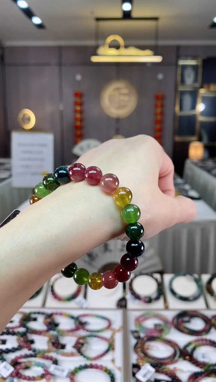 【闪购商品】碧玺单圈手串9mm+未镶嵌（多样性发一条）hon