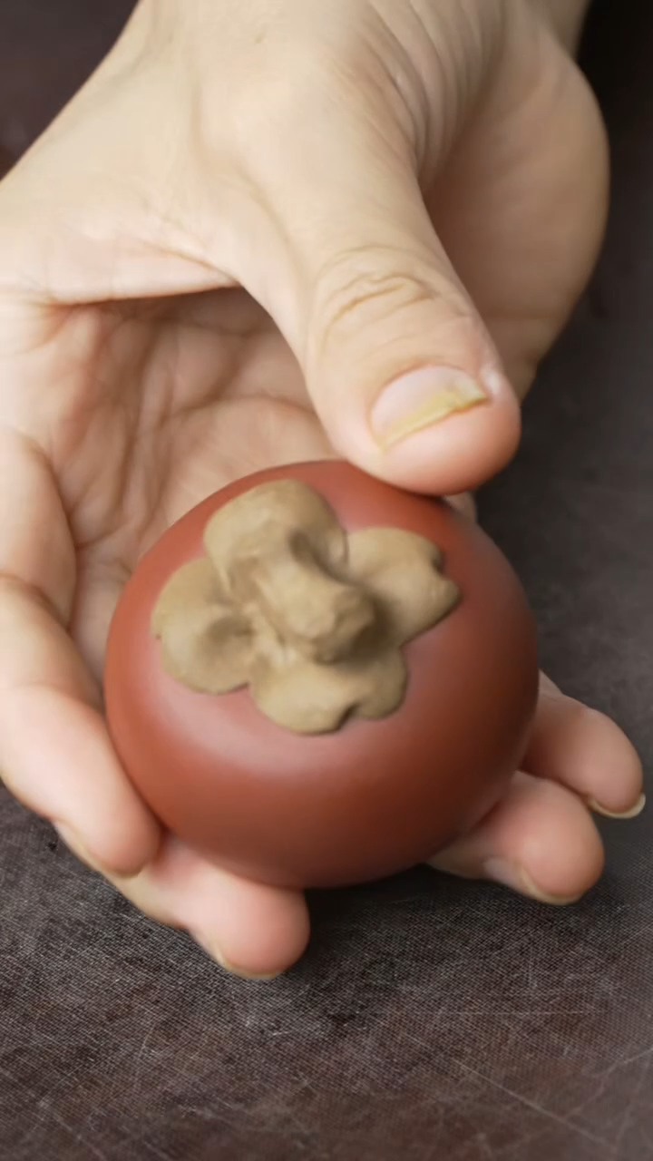 紫砂茶宠紫砂 柿子