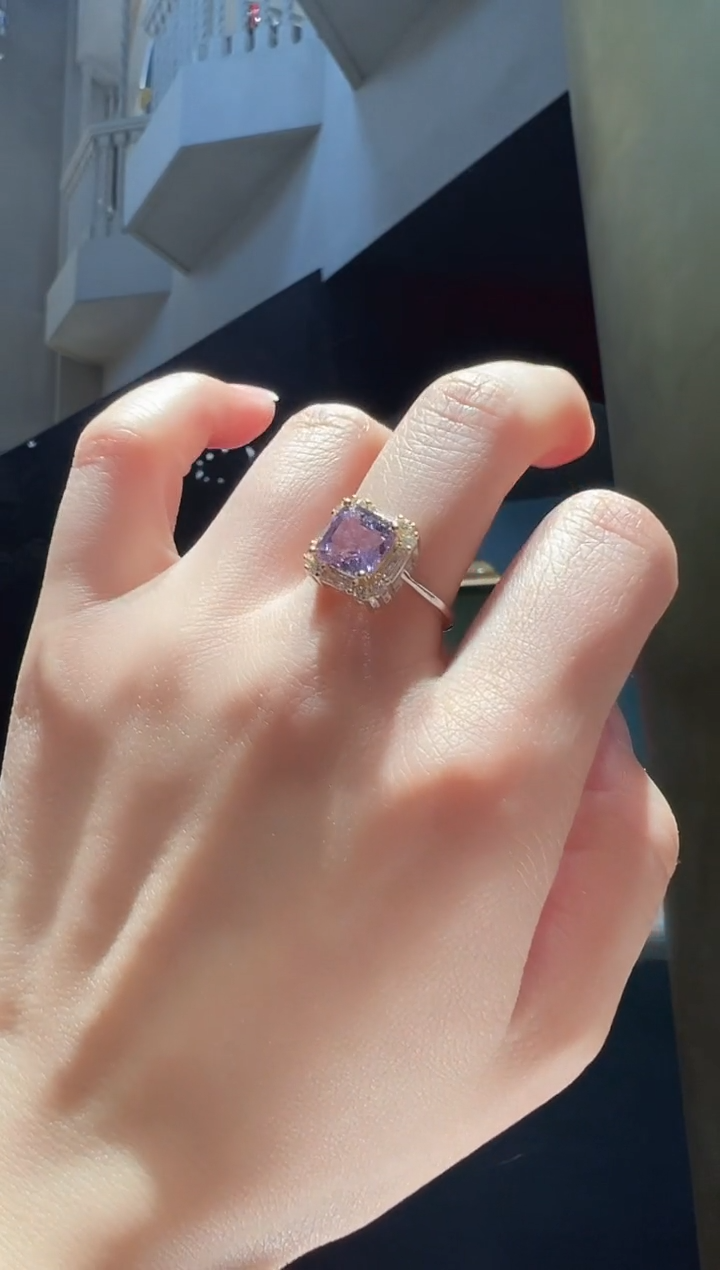 【闪购商品】水晶戒指银S925镶嵌8】多样性发其一