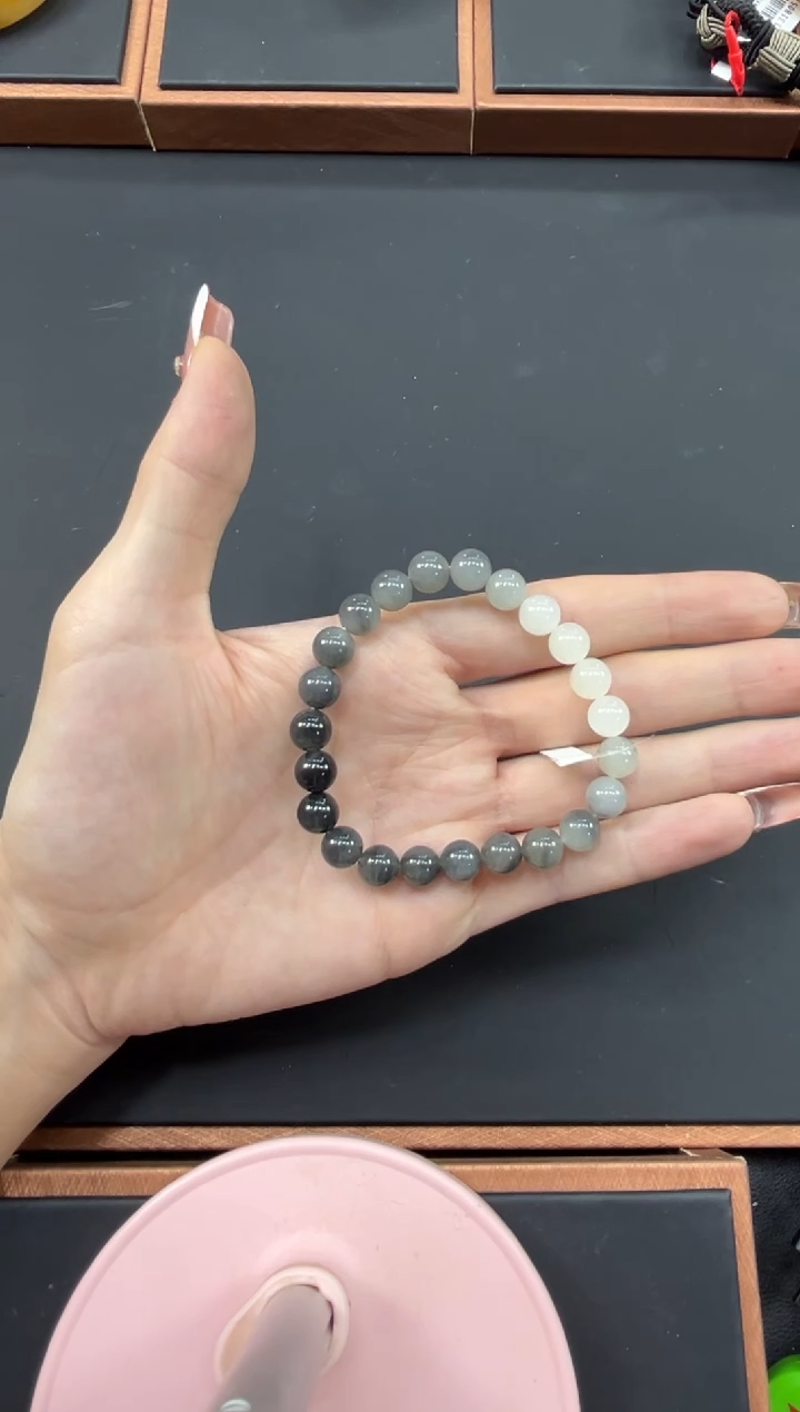 【闪购商品】和田玉手串未镶嵌若羌微色差卡8手串